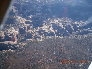 aerial - north of Monument Valley