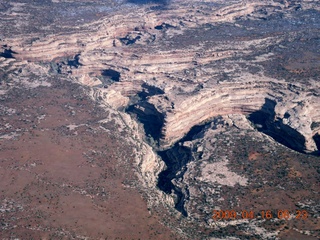 aerial - north of Monument Valley