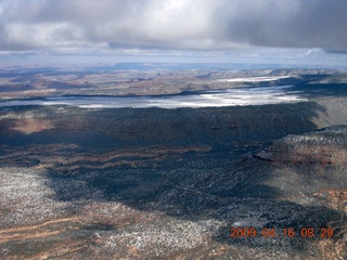 aerial - north of Monument Valley