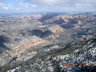 aerial - north of Monument Valley