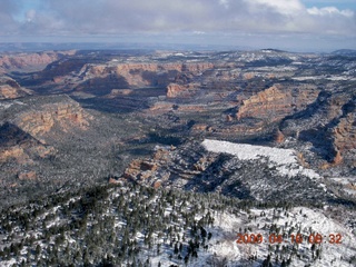 aerial - north of Monument Valley