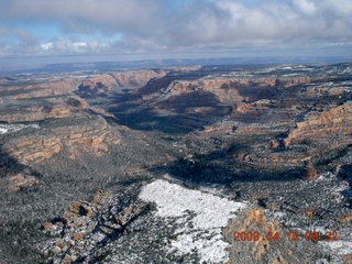 aerial - north of Monument Valley