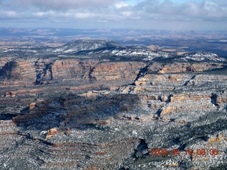 aerial - north of Monument Valley