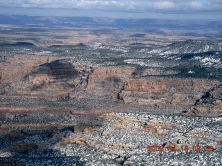 aerial - north of Monument Valley