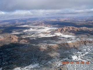 aerial - north of Monument Valley