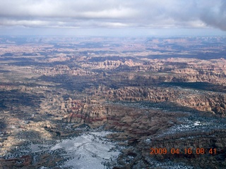 aerial - north of Monument Valley