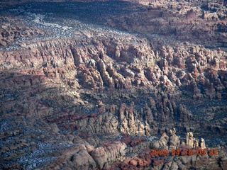 aerial - north of Monument Valley