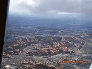 aerial - north of Monument Valley