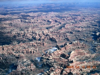 aerial - north of Monument Valley