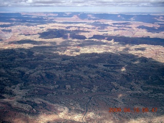 129 6ug. aerial - Canyonlands - Needles