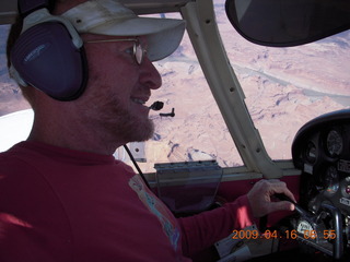 Adam flying N4372J over Canyonlands