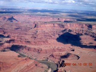 aerial - Canyonlands - Colorado River - Lathrop trail end