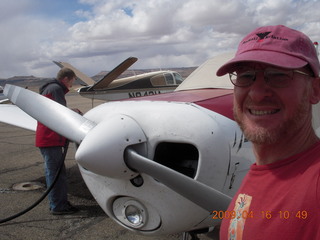 Grand Canyon trip - Ira, Mitch, and Adam flying in N4372J