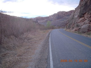 Moab morning run - Route 191 and 128 (Scenic Drive)