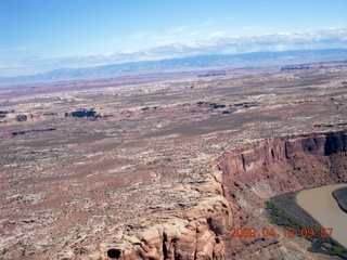 aerial - Green River near Mineral Canyon (UT75)