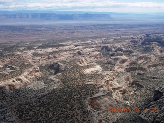 aerial - Green River near Mineral Canyon (UT75)