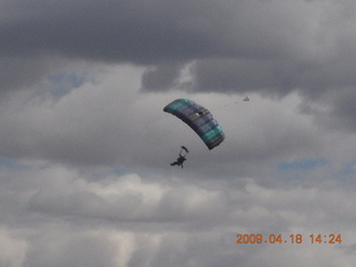 246 6uj. skydiver at Canyonlands (CNY)