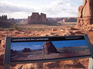 288 6uj. Arches National Park - viewpoint and sign