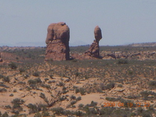 43 6uk. Arches National Park - long view of Balanced Rock