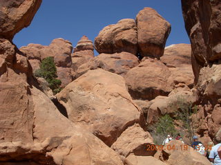 Arches National Park - long view of Balanced Rock area