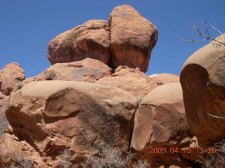 Arches National Park - long view of Balanced Rock