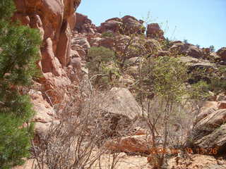 Arches National Park - climber on top