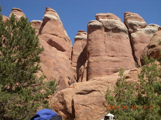 Arches National Park - climber on top