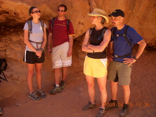 Arches National Park - hikers - Fiery Furnace hike