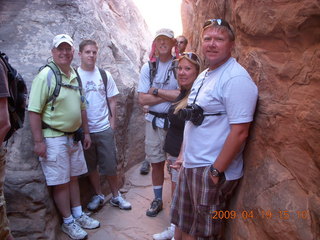 119 6uk. Arches National Park - Fiery Furnace hike - hikers