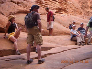 Arches National Park - Fiery Furnace hike - hikers
