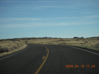 driving to canyonlands