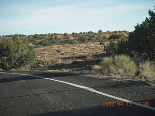 driving to canyonlands