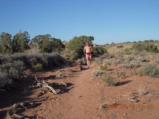 Canyonlands National Park - Murphy Trail run - Adam running