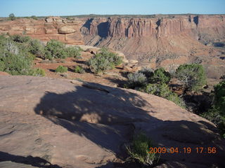 Canyonlands National Park - Murphy Trail run - Adam running - back