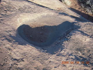 197 6uk. Canyonlands National Park - Murphy Trail run - pothole