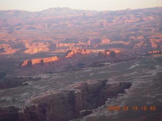 Canyonlands National Park - sunset at Grandview Point