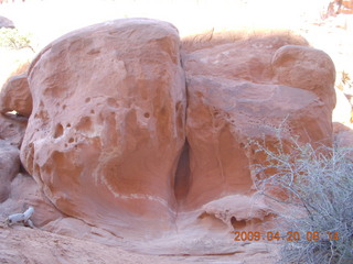 Arches National Park - Devil's Garden hike - suggestive stone