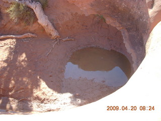 46 6ul. Arches National Park - Devil's Garden hike - pothole
