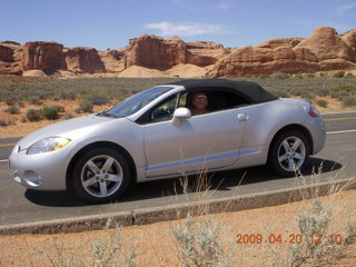me in my rental car - Mitsubishi Eclipse Spyder