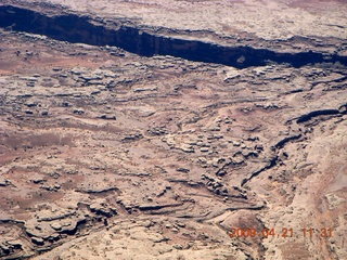 aerial - north of Monument Valley
