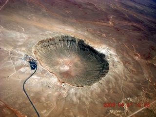 aerial - meteor crater