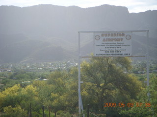 Superior Airport (E81) sign