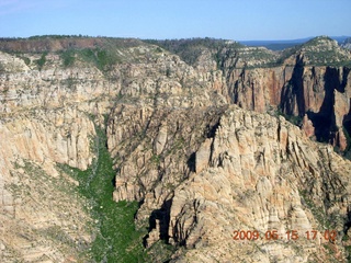 aerial - north of Sedona near sunset