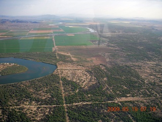 aerial - Canyonlands - Colorado River - Lathrop trail end