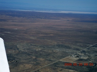 aerial - Edwards Air Force Base in the distance