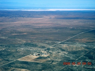 52 6vl. aerial - Edwards Air Force Base in the distance