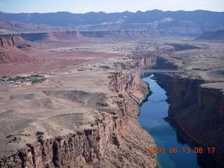 aerial - around Marble Canyon (L41) - Navajo Bridge