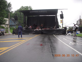 West Oak Lane jazz festival - not many people in the rain