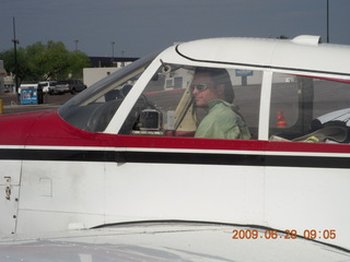 Adam taxiing N4372J at Sedona Airport (SEZ)