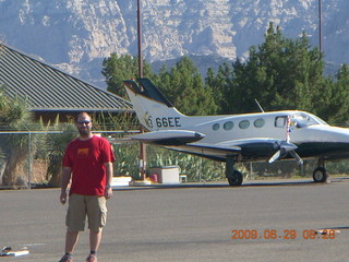 Bernhard and nice jet at Sedona Airport (SEZ)